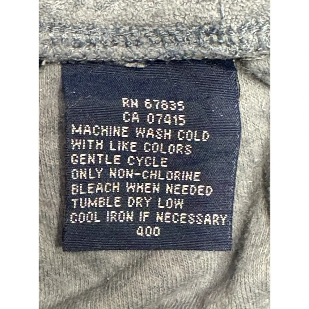 Nautica Terry Cloth Shorts Men XL Blue Gray Bamboo Blend Cargo Drawstring